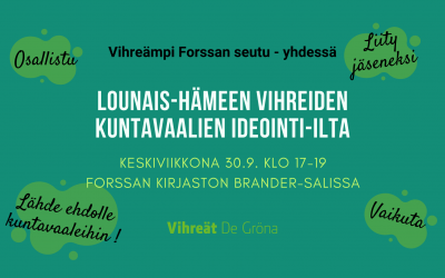 Kuntavaalien ideointi-ilta Forssan kirjastolla