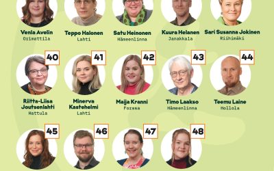 Vihreät eduskuntavaaliehdokkaat Hämeestä